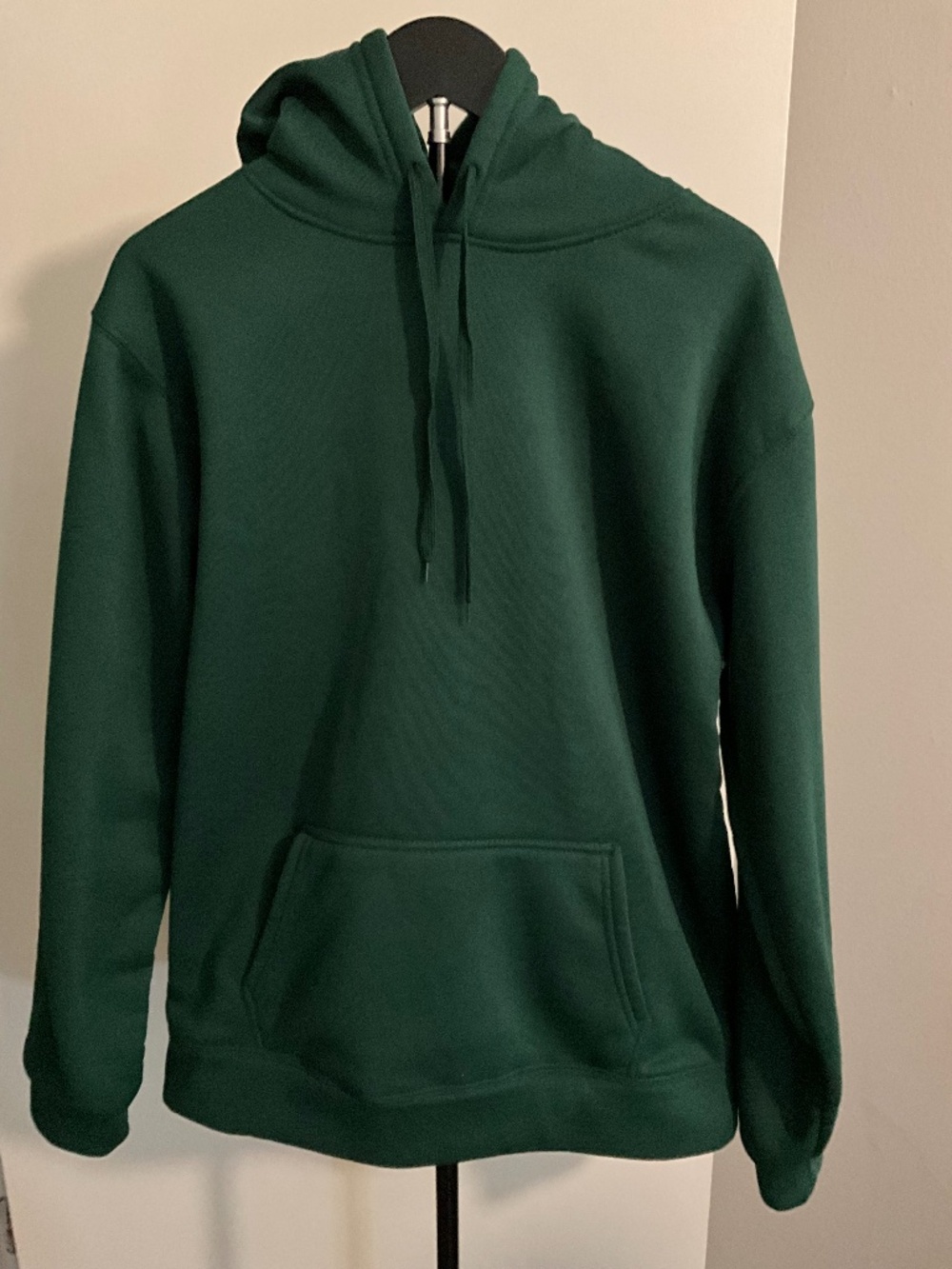 Oversized Forest Green Corduroy Quarter-Zip Pullover Sweatshirt - Size XL